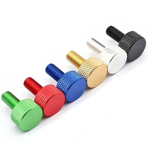 <span class=keywords><strong>M3</strong></span> X 6mm 8mm 10mm 12mm in alluminio anodizzato colorato nero grandi viti a testa piatta pollice per Computer scheda grafica custodia PC - Product Image 3
