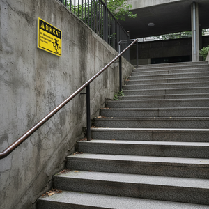 Señal Electrónica de Precaución para Escaleras Empinadas con Pasamanos - Product Image 3