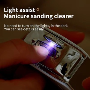 เครื่องตัดเล็บไฟฟ้าอัตโนมัติพร้อมการชาร์จ USB - กรรไกรตัดเล็บแบบอ่อนโยนสำหรับทารก เด็ก และผู้สูงอายุ อุปกรณ์ดูแลเล็บสำหรับการเดินทาง - Product Image 3
