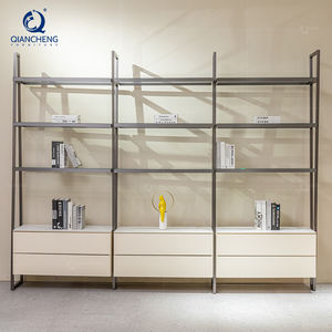 QIANCHENG italien intérieur moderne Ss acier meubles bibliothèque moderne étagères affichage grand livre étagère armoire - Product Image 1