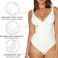 Nouvelle Robe-Culotte Gainante Respirante en Nylon pour Femme, Effet Ventre Plat et Remonte-Fesses, Couleur Unie, Grandes Tailles, Idéale pour l'Export