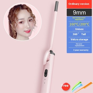 <span class=keywords><strong>9Mm</strong></span> 3 Nam Mỏng Teddy Điện Len Curling Sắt Ptc <span class=keywords><strong>LED</strong></span> Hiển Thị Nhiệt Độ Tóc Ngắn Tạo Tác Cho Lười Biếng Phụ Nữ Hộ Gia Đình Sử Dụng - Product Image 6