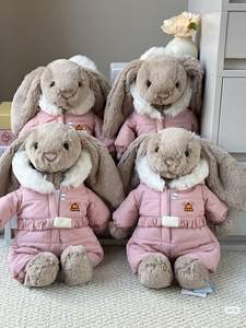 En Existencia, Nuevo Juguete de Peluche Corto de Conejito de Nieve de <span class=keywords><strong>Barcelona</strong></span> Ski Bear, Relleno de Algodón PP para Jóvenes (7-14 Años), Producto Navideño - Product Image 5