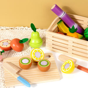 Juguete de simulación de rol para niños, juego de corte de frutas de madera, entrenamiento de habilidades manipulativas para jardín de infantes, juguete educativo de madera para niños - Product Image 2