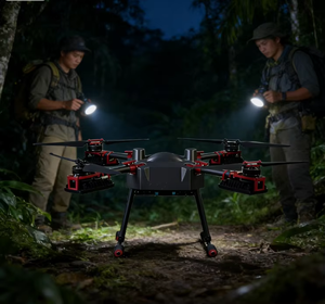 Drone Prosumer LA-800T pour l'éclairage portable en basse altitude et en zones polaires, avec éclairage intégré, 25000 unités d'éclairage, 60h de vol, télécommande - Product Image 3