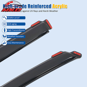 Viseras para Ventanas Internas de Acrílico para Ford F150 Cabina Regular 09-14, Deflector de Lluvia - Product Image 4