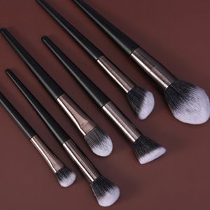 14Pcs Black Synthetic Hair Makeup Brush Set Fan Brush Face Eye Concealer Brushes Custom Logo Private Label - Product Image 3