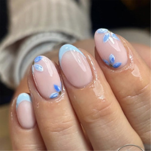 <span class=keywords><strong>Uñas</strong></span> Postizas Personalizadas al por Mayor, <span class=keywords><strong>Uñas</strong></span> Cortas con Punta Francesa en Forma de Almendra, <span class=keywords><strong>Uñas</strong></span> Adhesivas <span class=keywords><strong>para</strong></span> <span class=keywords><strong>Mujer</strong></span> - Product Image 6