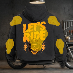 Nueva Sudadera con Capucha para Motociclistas Alaf, Personalizada con Estampado Grande, Poliéster/Algodón, 380 GSM, Talla Grande, Secado Rápido, Unisex, con 2 Almohadillas - Product Image 3