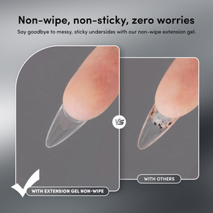 JTING Gel d'Extension Professionnel Sans Résidu 4-en-1 Transparent Effet Cristal pour Ongles, Gelx Colle, Base Coat, Sans HEMA/TPO, Vernis à Ongles OEM - Product Image 4