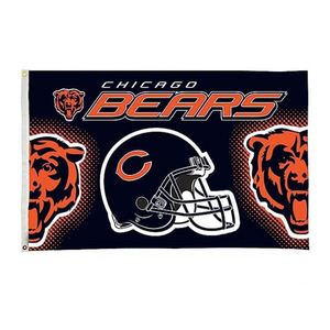 Wholesale Design <b>Flags</b> Hot Sell High Quality Polyester Super Bowl Football Teams Custom 3x5ft Chicago Bears <b>Flags</b> - Product Image 2
