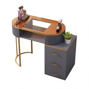 Mesa de Manicura para Salón de Uñas en Oferta, Mesa de Madera con Gabinete de Almacenamiento, Mesa de Uñas Personalizada para Dormitorio - Product Image 1