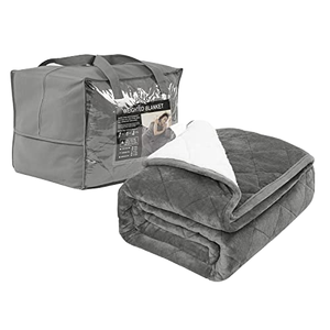 Mantas Ponderadas <span class=keywords><strong>de</strong></span> Alta Calidad, Suaves, Gruesas y Cómodas, Acolchadas, Terapéuticas, para Adultos y Niños, Manta Ponderada <span class=keywords><strong>de</strong></span> Minky - Product Image 1