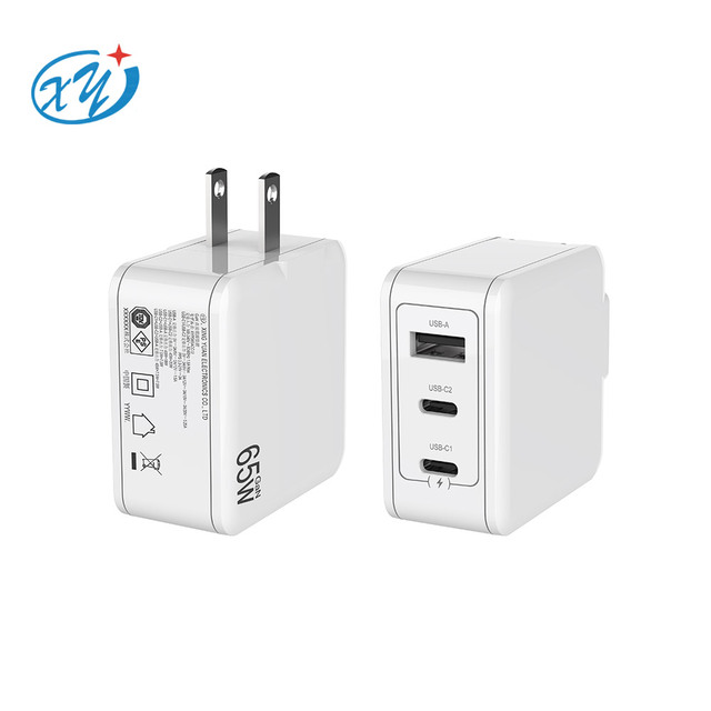JP Plug 65W PD Gan Charger with PSE Certification QC3.0 USB A+C Mobile Phone Charger