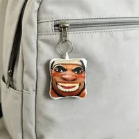 Porte-clés en peluche sonore de 10 cm, figurine amusante du héros Maugaloa Malosi Mauga, pendentif de sac, décoration de jeu d'anime