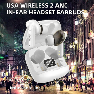 Audífonos In-Ear Inalámbricos Guangdong con Cancelación de Ruido Activa, Pantalla Digital, Baja Latencia 5.3, Resistentes al Agua IPX-8, Carga Tipo-C, Sonido de Alta Fidelidad - Product Image 2