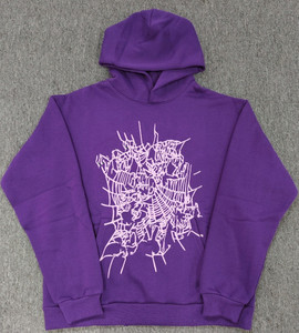 <span class=keywords><strong>Felpa</strong></span> con Cappuccio <span class=keywords><strong>Oversize</strong></span> di Alta Qualità SP 555555 con Numero Angelico, Stampa in Rilievo del Logo <span class=keywords><strong>Rosa</strong></span> su Cotone Pesante - Product Image 2