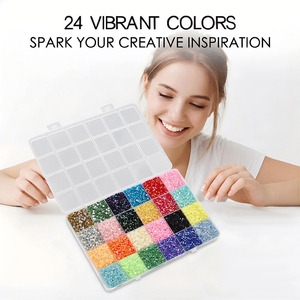 Set de Diamantes de Imitación para Manualidades con Adhesivo para Joyería, 24 Colores Vibrantes, Diamantes de Resina, Herramientas Completas para Pintura de Diamantes, para Arte DIY - Product Image 1
