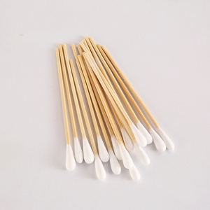 Bâtonnets de coton jetables personnalisés OEM à tête unique de 6 pouces, en bambou, de qualité médicale, pour le démaquillage des yeux et l'entretien des appareils électroniques - Product Image 3