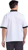 Uniformes de Chef Personnalisés Unisexe en Soie Sérigraphiée de Haute Qualité, Durables, 65% Polyester 35% Coton, pour Restaurants et Bars (Vente en Gros)