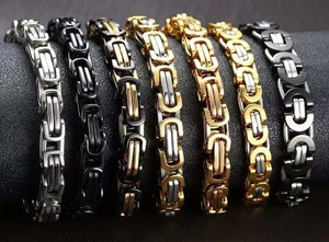 Collier Byzantin en Acier Inoxydable Doré BMZ 2025 Nouvelle Mode Largeur 4/6/8/10/12mm - Product Image 5