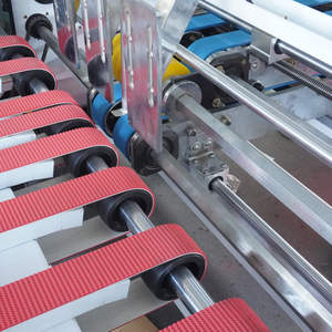 Qzd Beste Verkoper 2600 Hoge Snelheid Kartonnen Doos Automatische Papierinvoer Vouwen Lijmen Maken Doos Map Gluer Machine - Product Image 5