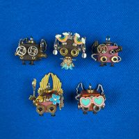Gantungan Tas Liontin Kalung Ornamen Dekorasi Meja Perhiasan Kreatif Trendi Hadiah Buatan Tangan Gantungan Kunci Robot Steampunk Malaikat