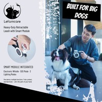 Laisse pour chien mains libres RockPro pour grands chiens, laisse pour animaux de compagnie robuste et réfléchissante avec poignée rembourrée pour la course à pied, le jogging et la marche