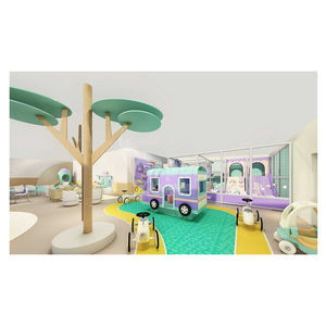 Área de Juegos Interior Comercial para Niños, Área de Juegos Suave Macaron con Trampolín y Piscina de Pelotas - Product Image 3