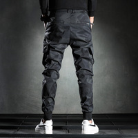 Pantalon cargo camouflage OEM ODM pour homme, coupe ample, streetwear, multi-poches, cordon de serrage, élastique, jogger fuselé, hip-hop, tactique, décontracté