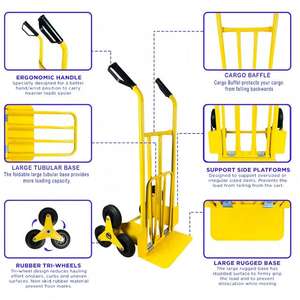 Chariot à main pour la structure fermée d'escalade d'escalier avec roues - Product Image 3