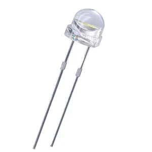 Wholesale Water Clear Straw Hat Led Diode Red Blue Green Yellow White Warm White Pink Color 5mm Straw Hat Led Diode