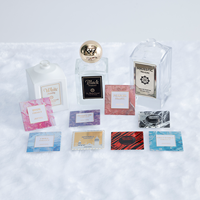 Étiquettes adhésives personnalisées, durables, imperméables, en relief 3D, pour les flacons de parfum et de bougies artisanales