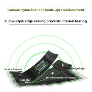 Parche de Reparación de Neumáticos Maronie Meridian, Pegamento Vulcanizante, Herramienta de Reparación de Neumáticos para Autos y Motocicletas, Modelo MR-40/MR-37, Negro/Verde - Product Image 4
