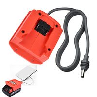 Adaptateur de batterie ABS 18V, convertisseur DIY pour Milwaukee avec câble d'alimentation étanche DC 2.1mm 950mm