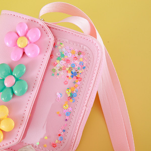 Bolso de Hombro Mini con Perlas y Flores, Bonito y Económico, para Niños, Monedero para Monedas - Product Image 5
