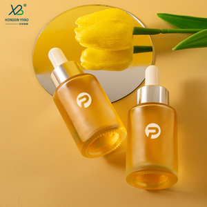 Toptan 30ml bambu ahşap daire özü yağ şişesi gümüş daire damlalık özel buzlanma kozmetik cam şişe cilt bakımı serumu - Product Image 6