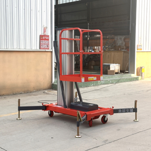 Çin fabrika 4-10m cep kaldırma tezgahları hidrolik alüminyum alaşım tek direk hava asansörü çalışma kaldırma platformu - Product Image 4