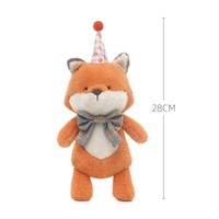 Jouet en peluche renard personnalisé avec logo OEM ODM CE, faible MOQ, choix populaire, cadeau pour nouveau-né, jouets en peluche rembourrés avec un style unique