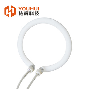 ฮีตเตอร์อินฟราเรด Youhui 1500W ขนาด 140 มม. แบบวงแหวน ท่อเดี่ยว สีขาว เคลือบกึ่งผิวเรียบ สำหรับใช้งานในอุตสาหกรรม - Product Image 1