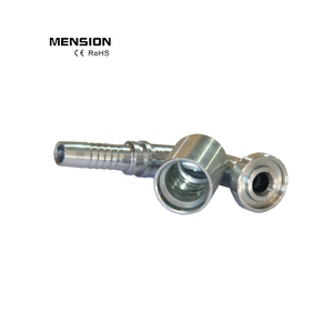 Conectores de Manguera Hidráulica de Fábrica con Máquina de Crimpado, Conector de Manguera Métrico JIS JIC ORFS con Brida para Excavadora Cat Komastu - Product Image 2