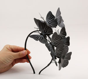 Chapeau fascinateur papillon, bandeau papillon monarque, couronne, accessoire de tête pour fête du <span class=keywords><strong>thé</strong></span>, costume d'Halloween - Product Image 6