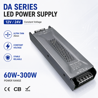 Alimentation électrique à tension constante LED ultra-mince 24V 200W 100-264V par CE et CB pour éclairage à bande LED avec protection multiple