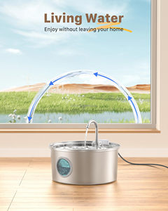 <span class=keywords><strong>Fontaine</strong></span> à eau automatique pour chat en acier inoxydable 3,2 L avec filtre de remplacement – Stock disponible, prix abordable - Product Image 4