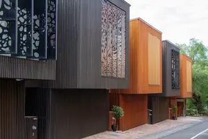China impermeable exterior WPC panel de pared decorativo tablero de revestimiento de pared