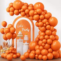 Kit d'arche de guirlande de ballons orange, latex blanc, confettis dorés métalliques, pour décoration de fête d'automne, Thanksgiving, récolte, baby shower, anniversaire