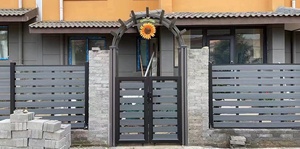 Esterno impermeabile resistente facile da installare legno legno composito di plastica Privacy recinzione e <span class=keywords><strong>cancello</strong></span> UV protezione WPC recinzione - Product Image 2