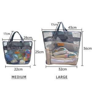 Travel Beach Swimsuit <b>Sunscreen</b> Storage Bag Swimming Storage Tote Bag Summer Mesh Bags - Product Image 5