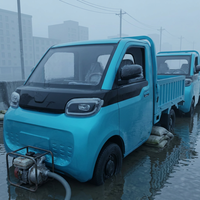 Prix d'usine Mini véhicule utilitaire électrique Quadricycle électrique Moteur 2200W Autonomie 100km Pick-up électrique à quatre roues