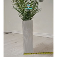 Surface Solution Marque Personnalisation Acrylique Solide Surface Pots De Fleurs Jardinières pour Centre Commercial